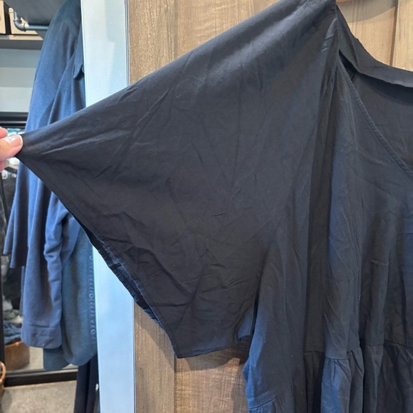 Old Navy 4X Swing Dress Black Flutter Sleeve - Picture 5 of 11